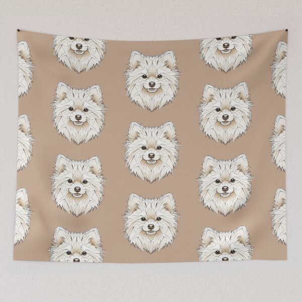 Item preview, geometric pomeranian dog designed and sold by ME-World.