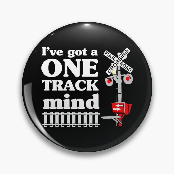 Item preview, One Track Railroad Train Mind designed and sold by dhajr.
