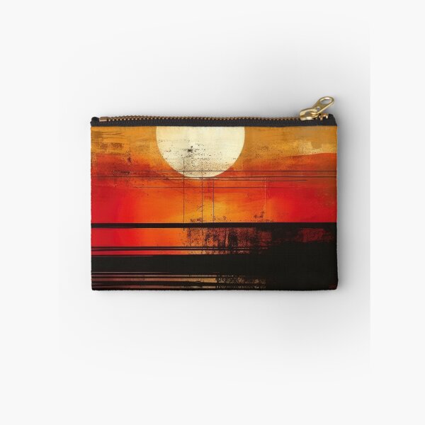 Artikelvorschau, Entdecken Sie "Simplistic & Minimalistic Vintage Sunset" Abstrakte Kunst entworfen und verkauft von ArtificialGenes.