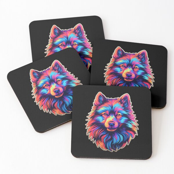 Item preview, Keeshond Neon Design designed and sold by CUTEDOGGIEZ.