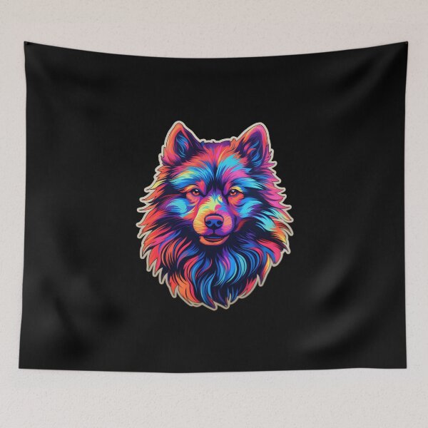 Item preview, Keeshond Neon Design designed and sold by CUTEDOGGIEZ.