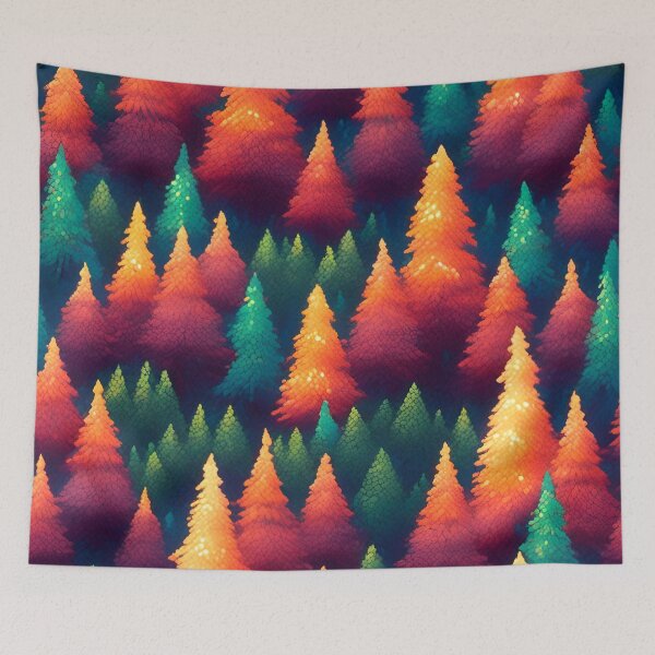 Item preview, Neo Impressionist Forest Pattern. designed and sold by ARichArts.