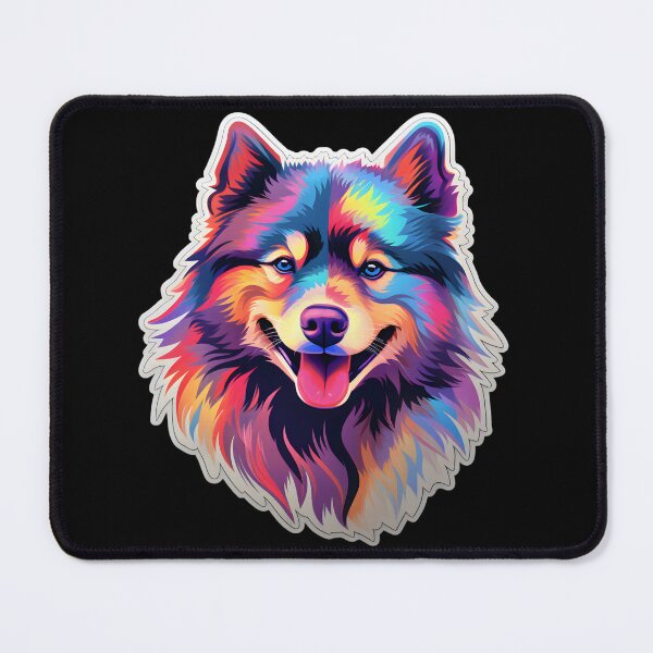 Item preview, Neon Keeshond designed and sold by CUTEDOGGIEZ.
