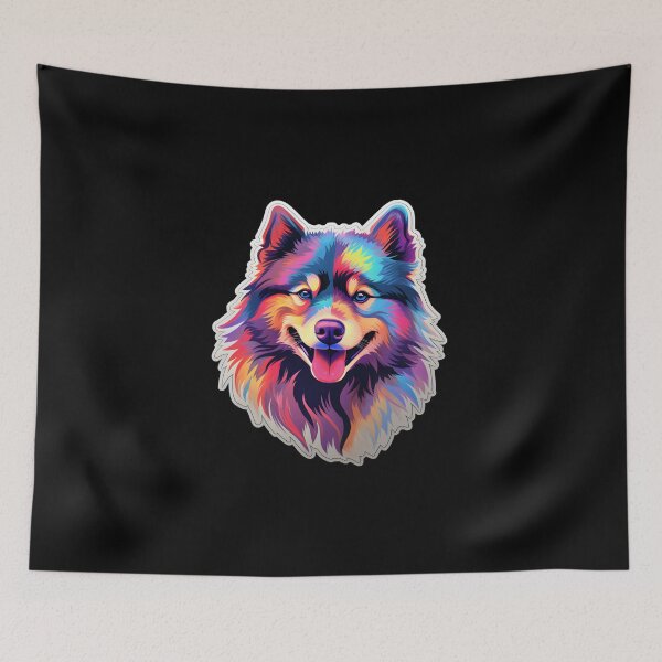 Item preview, Neon Keeshond designed and sold by CUTEDOGGIEZ.