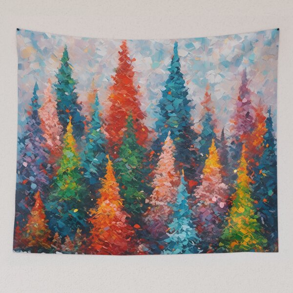 Item preview, Neo Impressionist Forest Pattern. designed and sold by ARichArts.