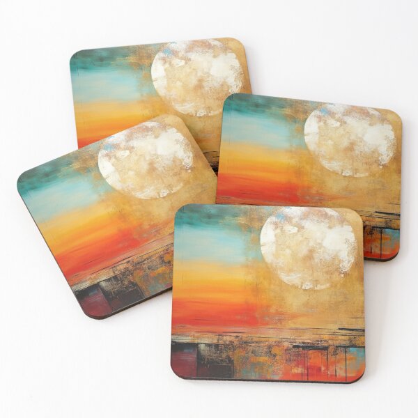 Artikelvorschau, Entdecken Sie "Simplistic & Minimalistic Vintage Sunset" Abstrakte Kunst entworfen und verkauft von ArtificialGenes.