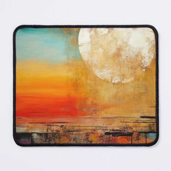 Artikelvorschau, Entdecken Sie "Simplistic & Minimalistic Vintage Sunset" Abstrakte Kunst entworfen und verkauft von ArtificialGenes.
