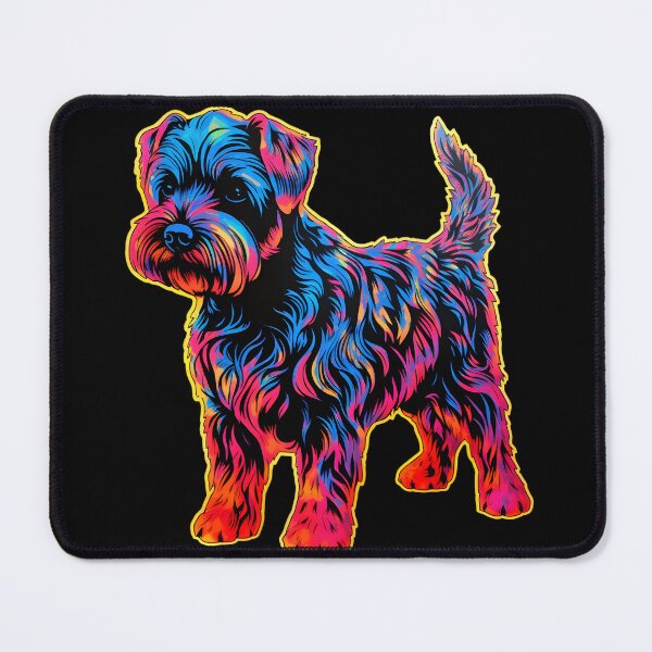 Artikelvorschau, Kerry Blue Terrier Neon Design entworfen und verkauft von CUTEDOGGIEZ.