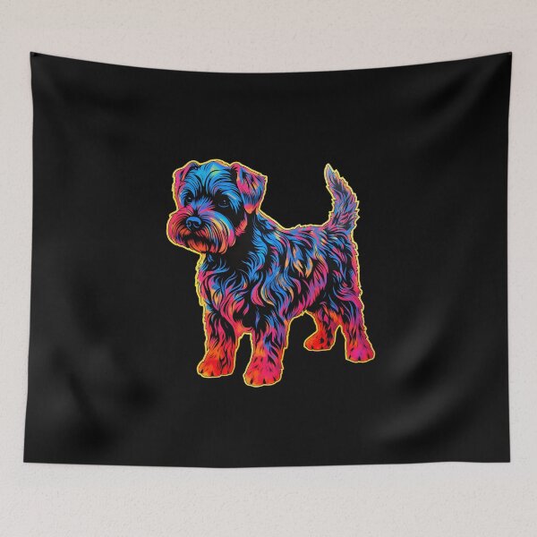 Item preview, Kerry Blue Terrier Diseño Neón designed and sold by CUTEDOGGIEZ.