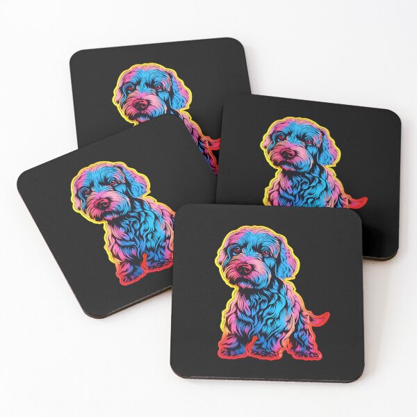Artikelvorschau, Neon Kerry Blue Terrier entworfen und verkauft von CUTEDOGGIEZ.