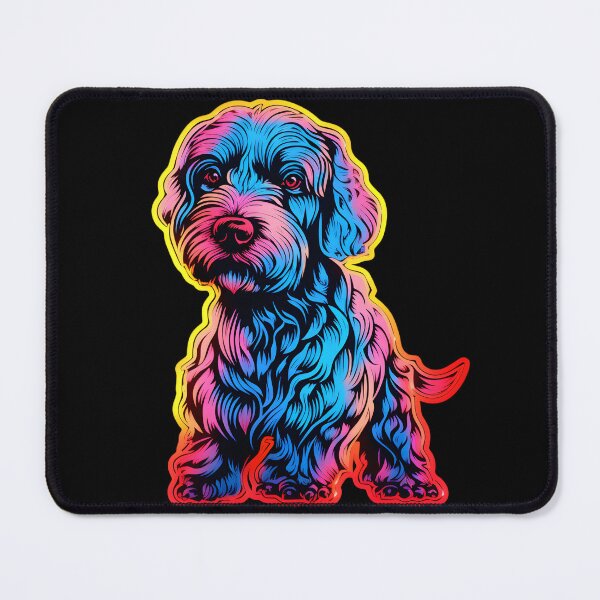 Artikelvorschau, Neon Kerry Blue Terrier entworfen und verkauft von CUTEDOGGIEZ.