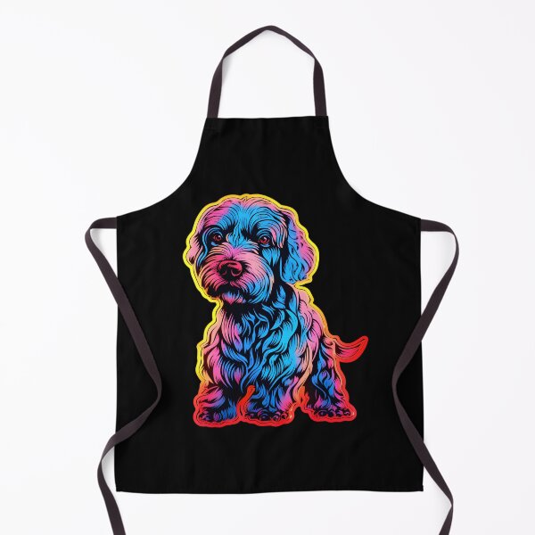 Aperçu de l'œuvre Terrier Bleu Kerry Fluo créée et vendue par CUTEDOGGIEZ.