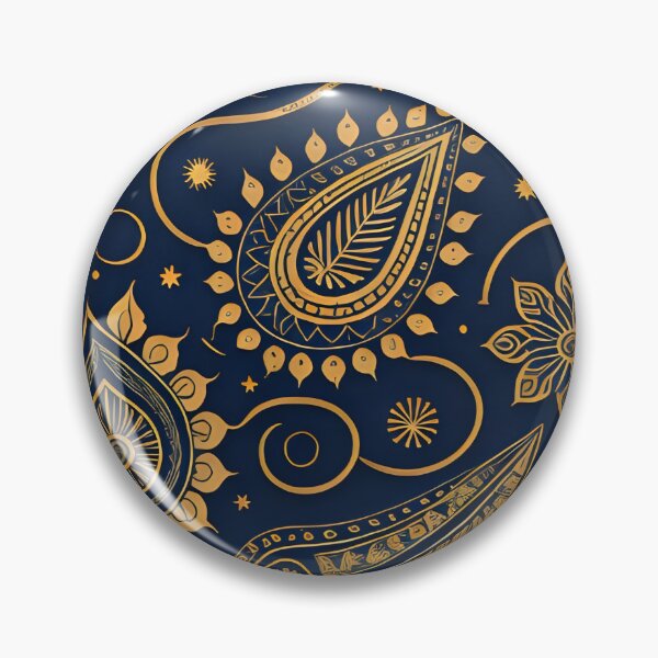 Item preview,  Blue paisley pattern, elegant gift inspiration designed and sold by Meandmyshop.