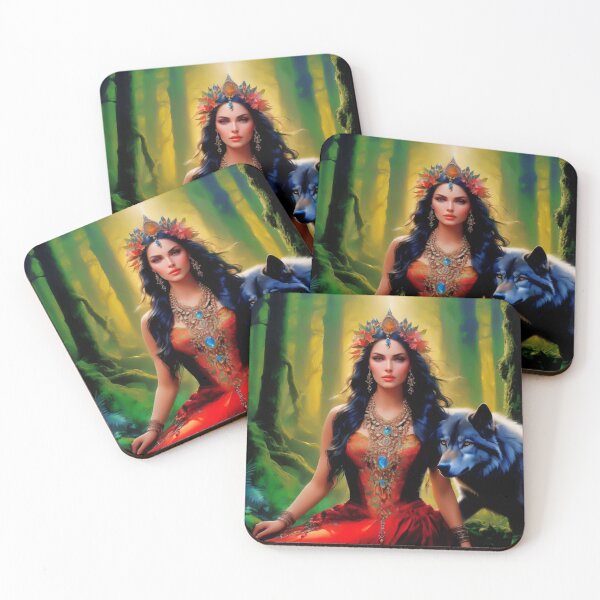 Item preview, Lunar Bond: Woman and Wolf designed and sold by Bunmigraphics .