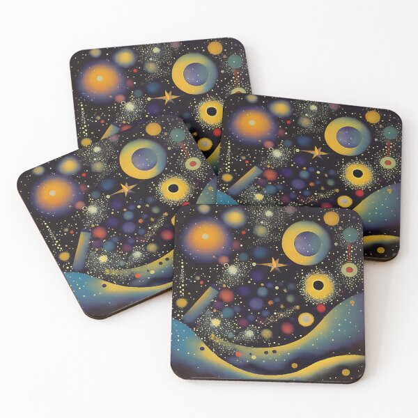 Item preview, A fantastically beautiful starry landscape. Abstraction. designed and sold by Natalia-Vlad.