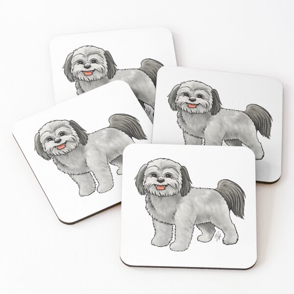 Item preview, Shih poo - Gray designed and sold by Jennifer Stolzer.
