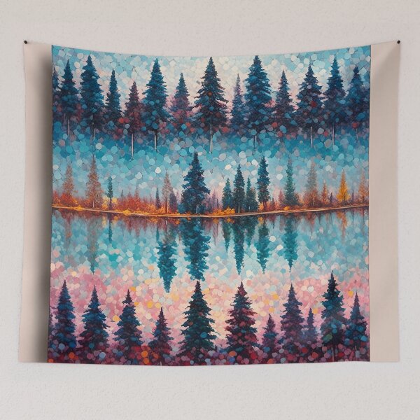 Item preview, Neo Impressionist Forest Pattern. designed and sold by ARichArts.