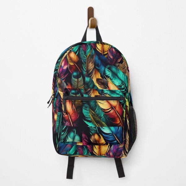 Item preview, Colorful feathers Pattern designed and sold by witch-night.