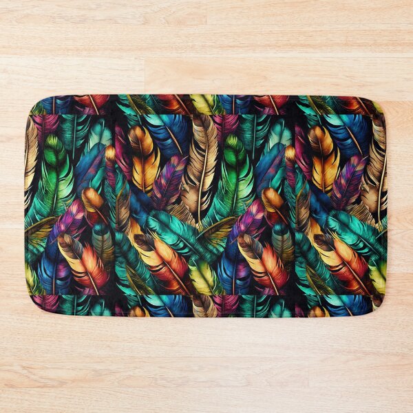 Item preview, Colorful feathers Pattern designed and sold by witch-night.