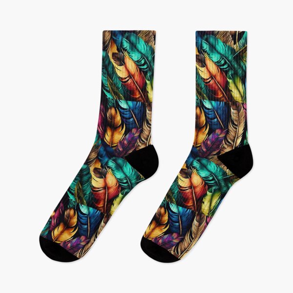 Item preview, Colorful feathers Pattern designed and sold by witch-night.