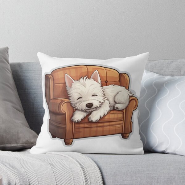 Aperçu de l'œuvre Tranquil Tails: Dreamy Westie Slumber créée et vendue par PureGlee.