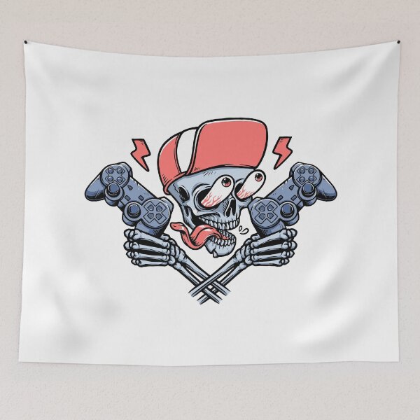 Item preview, Skull with Dual Joysticks designed and sold by Acim0.