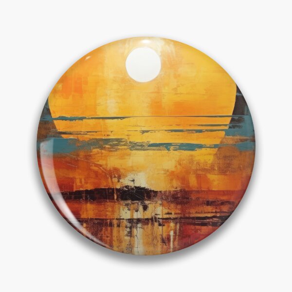 Artikelvorschau, Entdecken Sie "Simplistic & Minimalistic Vintage Sunset" Abstrakte Kunst entworfen und verkauft von ArtificialGenes.