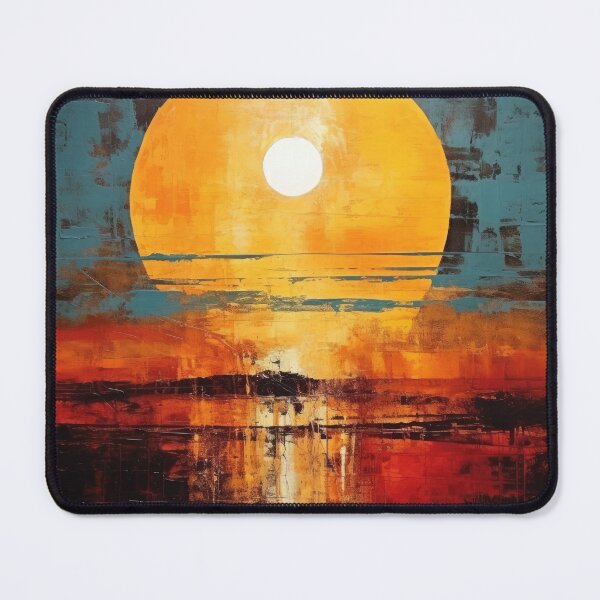 Artikelvorschau, Entdecken Sie "Simplistic & Minimalistic Vintage Sunset" Abstrakte Kunst entworfen und verkauft von ArtificialGenes.