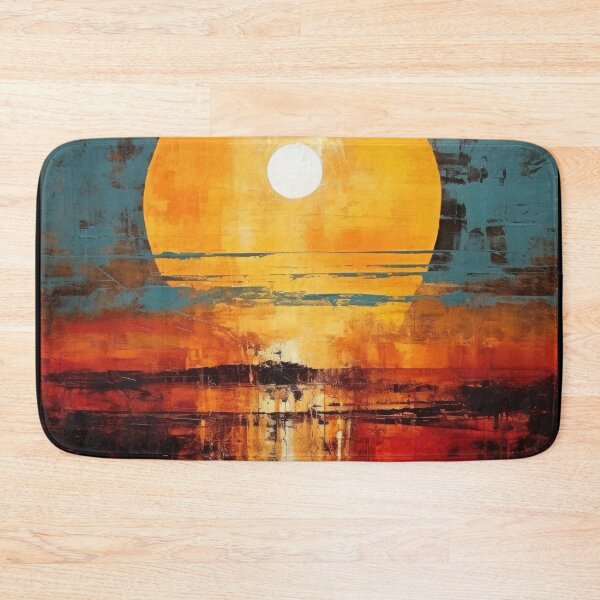Artikelvorschau, Entdecken Sie "Simplistic & Minimalistic Vintage Sunset" Abstrakte Kunst entworfen und verkauft von ArtificialGenes.