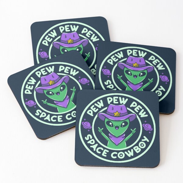 Item preview, Space Cowboy Funny Alien by Tobe Fonseca designed and sold by Tobe Fonseca®.