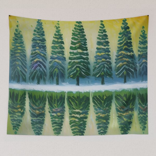 Item preview, Neo Impressionist Forest Pattern. designed and sold by ARichArts.