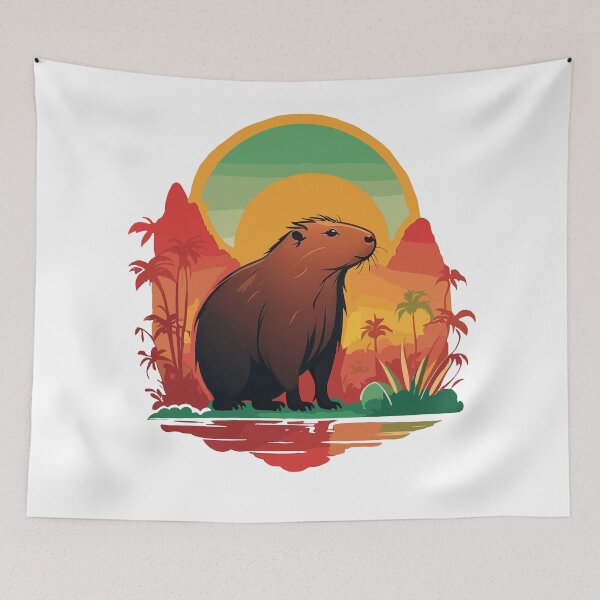 Item preview, Reggae Vibes Capybara designed and sold by reggaeartgifts.