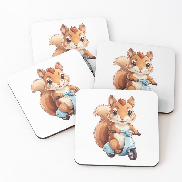 Item preview, Squirrel rides scooter  designed and sold by LabZoidd.