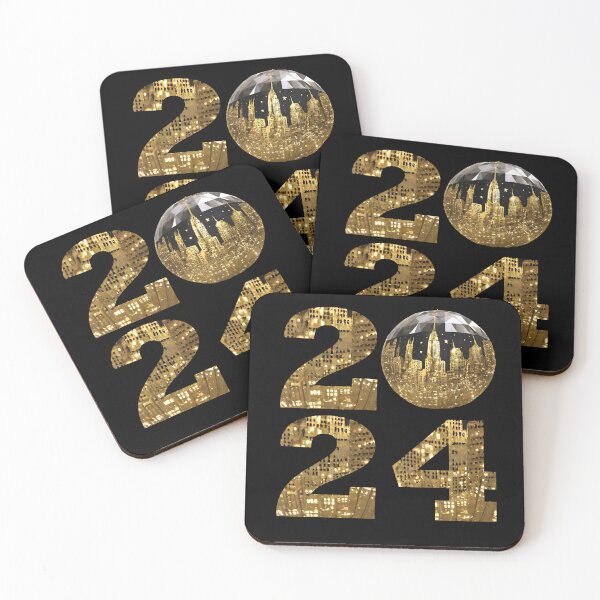 Item preview, 2024-New Years Eve-New York City-Black and Gold designed and sold by artcolory.