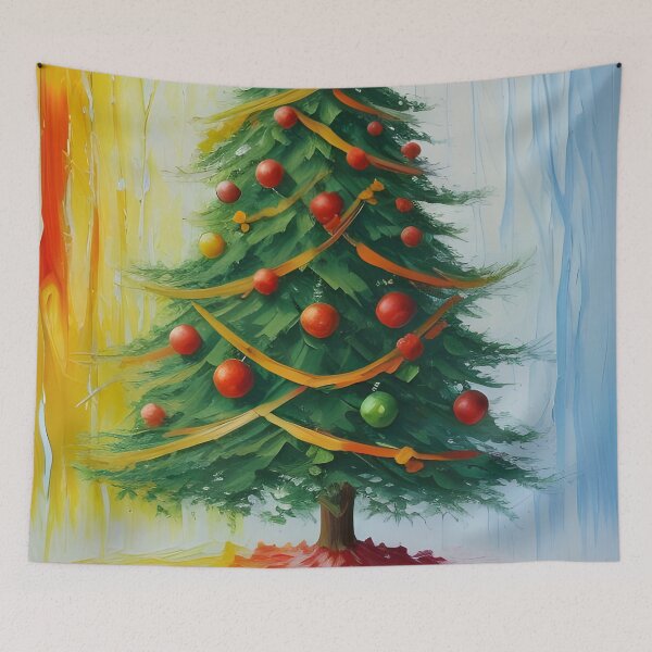 Item preview, Impressionist Christmas Tree Pattern. designed and sold by ARichArts.