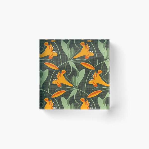 Item preview, Lilies orange-green designed and sold by kobyakov.