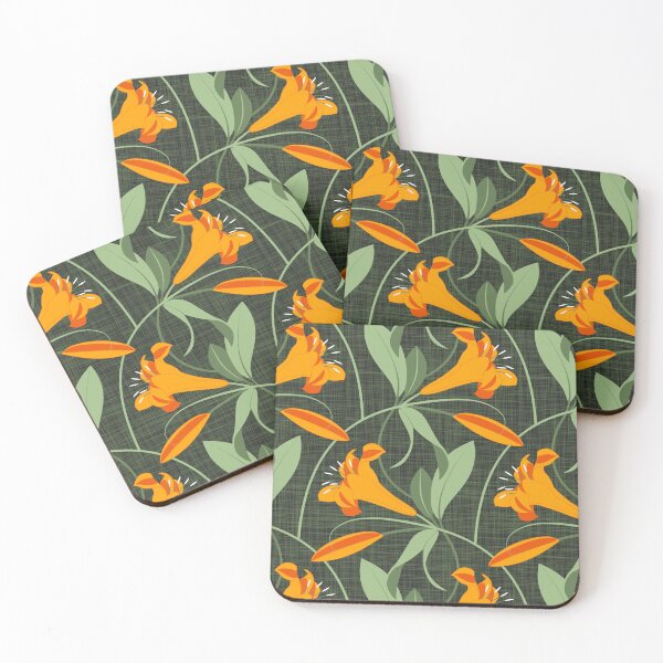 Item preview, Lilies orange-green designed and sold by kobyakov.