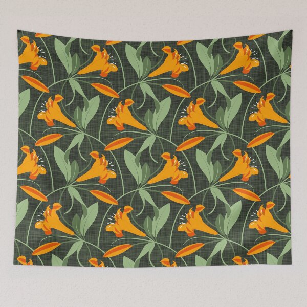 Item preview, Lilies orange-green designed and sold by kobyakov.