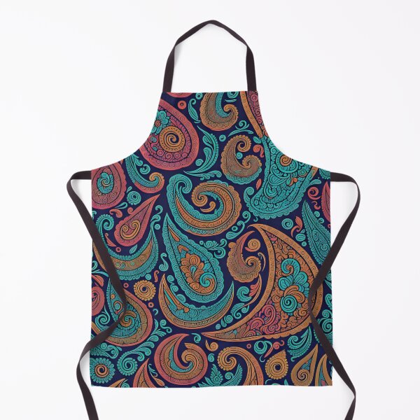Item preview, Turquoise paisley pattern fans designed and sold by Meandmyshop.