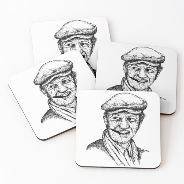 Item preview, Poor Jean Paul Belmondo black Portrait Pen Drawing Transparent designed and sold by surmind.
