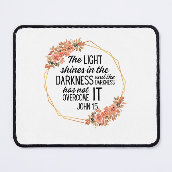 Item preview, John 1:5 Bible verse designed and sold by Rsagur12.