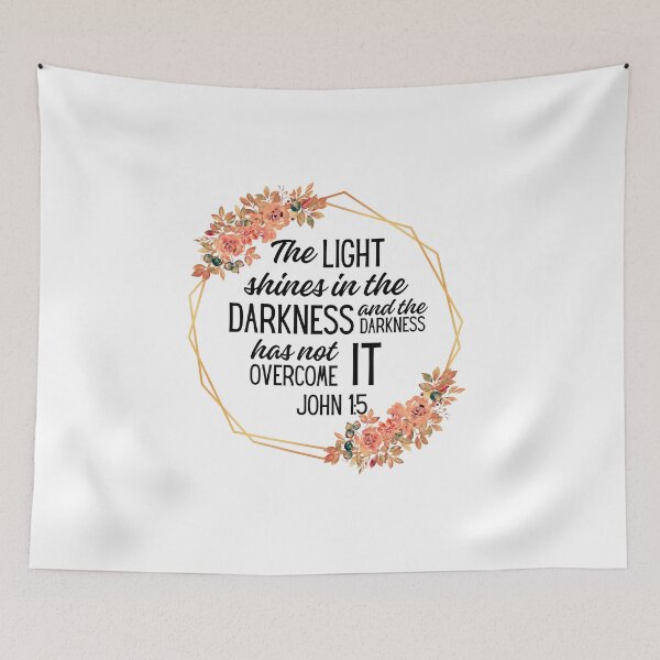Item preview, John 1:5 Bible verse designed and sold by Rsagur12.
