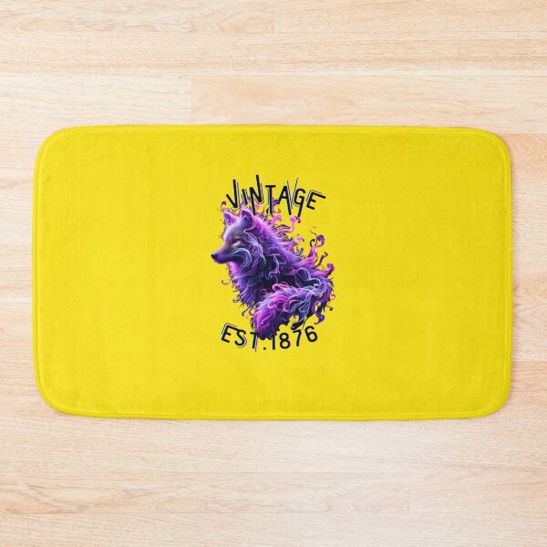 Item preview, Vintage Est. 1876 - Mystical Purple Smoke Falkland Islands Wolf designed and sold by Matt's Artificial Nature.