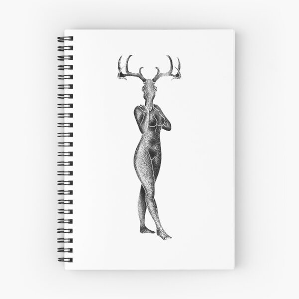 Artikelvorschau, Hirsch | Dotwork entworfen und verkauft von olivesdigital.
