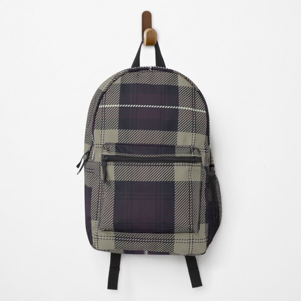 Item preview, Dark Plum Plaid and Grey Tartan Colors Pattern designed and sold by ModdiesColors.