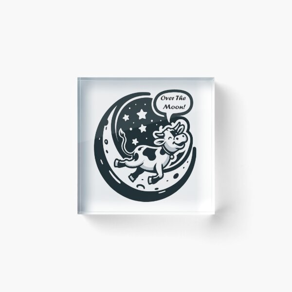 Item preview, Cow on the moon designed and sold by LongIslandDesgn.