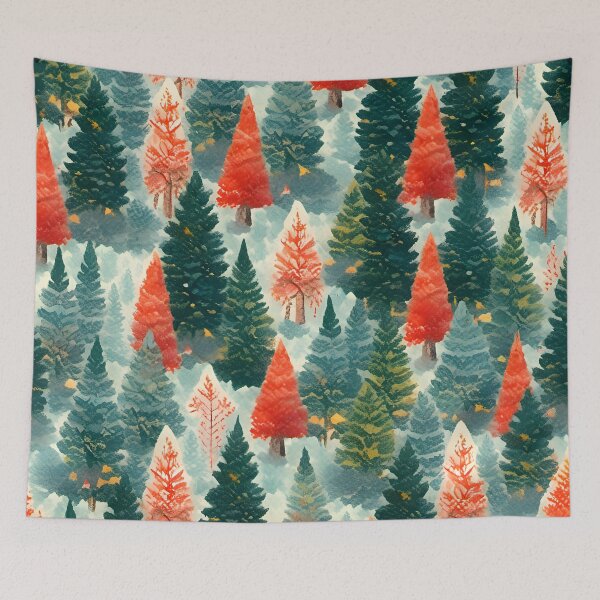 Item preview, Gouache Forest Pattern. designed and sold by ARichArts.