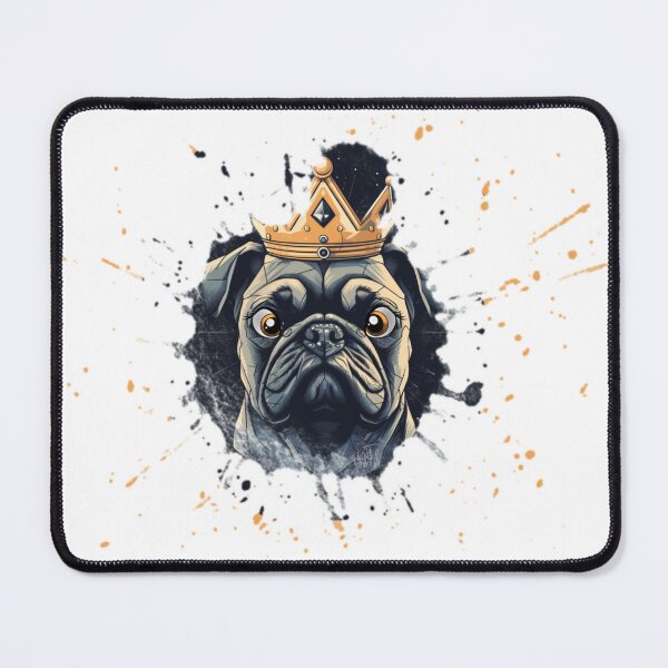 Item preview, A pug with a crown designed and sold by KunstChaotin.