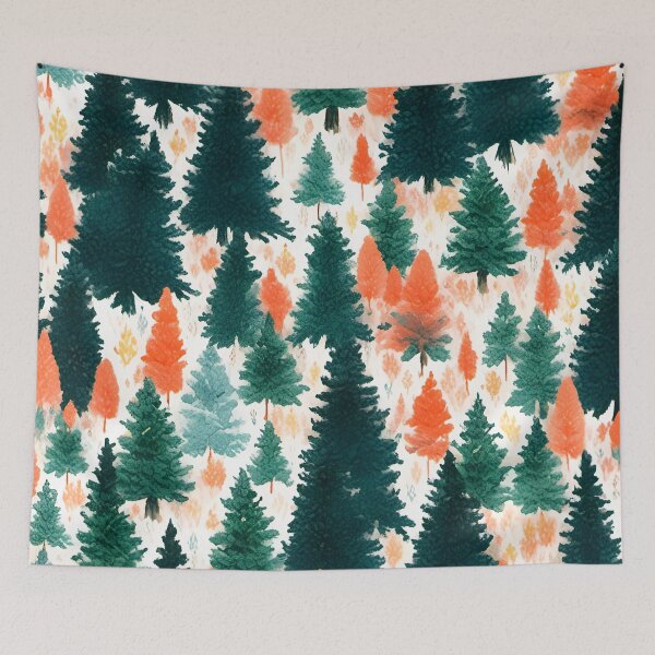 Item preview, Gouache Forest Pattern. designed and sold by ARichArts.