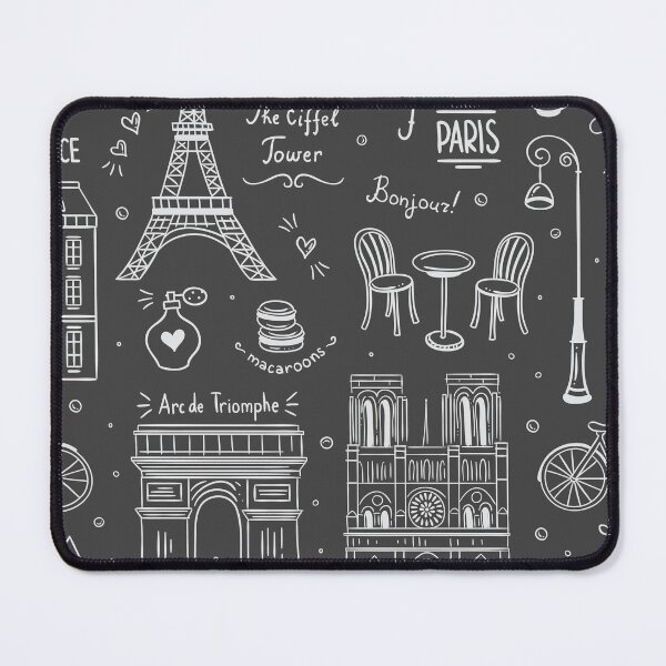Item preview, Paris Pattern in Black and White designed and sold by blayzeink.
